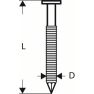 Bosch 2608200038 SN21RK 90RG Stripspijker 21° Verzinkt Ring 90 mm 2500 stuks - 1