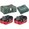 Metabo Zubehör 685109000 Akku-Pack 2 x 18V LiHD 6.2Ah 1 x Ladegerät ASC Ultra in Metaloc - 1