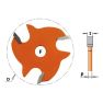 CMT 6 mm Scheibenfräser ohne Spindel - 1