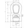 Rema C811X-M12x18-1.0T aanslagbout M12 1000 kg (Grade 10) 2611312 - 2