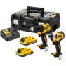 DeWalt DCK2061D2T-QW Comboset 18V 2,0Ah Li-Ion - DCD708 Accu Schroef/boormachine + DCF809 Slagschroever - 1