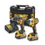 DeWalt DCK268P2T-QW Comboset 18V 5,0AH Li-ion - DCD791 schroefboormachine + DCF887 slagschroevendraaier - 1