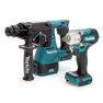 Makita DLX2372ZJ - DHR242 Akku-Bohrhammer + DTW300 Akku-Schlagschrauber 18V ohne Akkus und Ladegerät - 3