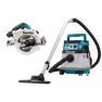 Makita DLX2383UX1 Combiset 2 x 18V met AWS - DHS900 cirkelzaag 235mm + DVC157L stofzuiger  - 1