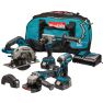 Makita DLX4156TX1 Kombo-Set 18V 5.0Ah Li-Ion - 4 Maschinen im Werkzeugtasche - 1