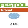 Festool 497168 Schuurschijven Granat STF D125/90 P100 GR/100 - 1