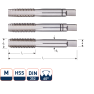 Rotec 3000300 HSS Handgewindeschneidsatz 3 Stück DIN 352 metrisch M 3x0,5 - 1