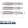 Rotec 3060026 HSS Handgewindeschneidsatz 3 Stück DIN 352 BSW 3/4-10 - 1