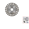 Rotec 798.0235 Rundbürste 22,2 180 x 0,5 mm gedrehter Edelstahldraht - 1