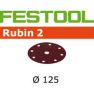 Festool 499107 Schuurschijven Rubin 2 STF D125/90 P180 RU/10 - 1